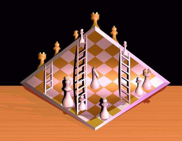 The Folded Chess Set